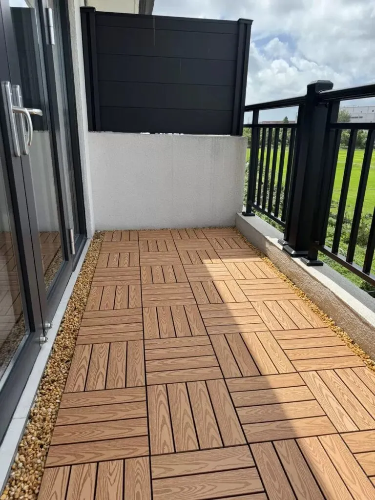 structa deck wpc interlocking deck tiles balcony makeover