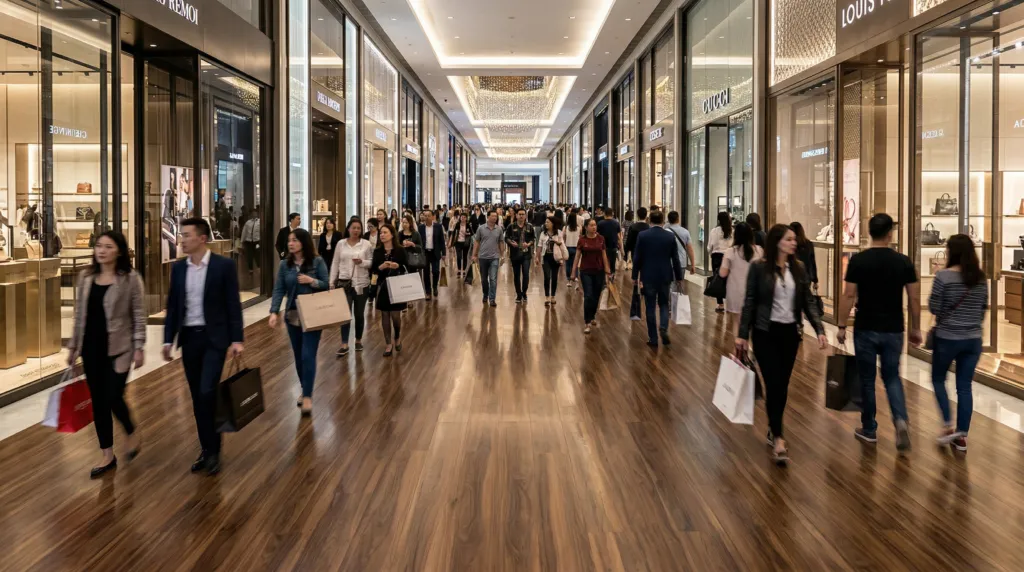 oak spc flooring shopping mall commercial grade scaled