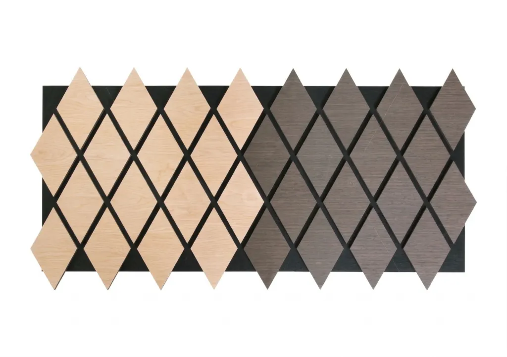 rhombus 3d acoustic wall panel