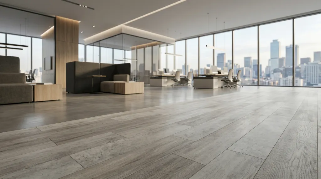 waterproof vinyl flooring in office